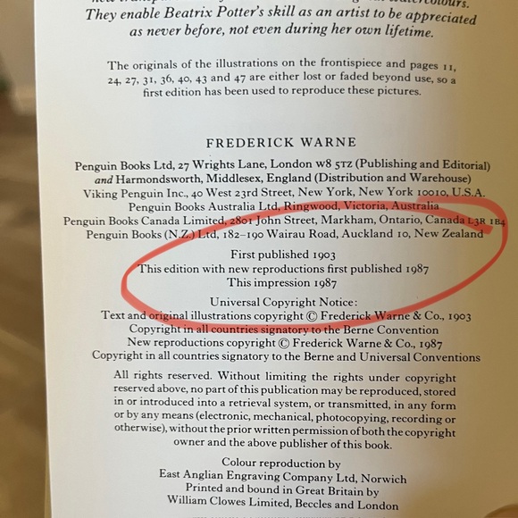 THE WORLD OF PETER RABBIT by Beatrix Potter 1987 1-12 Hard Cover Books Box Set - Picture 6 of 16